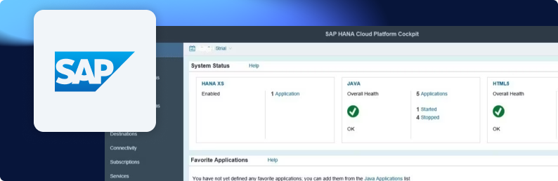 SAP HANA como destino de extracción