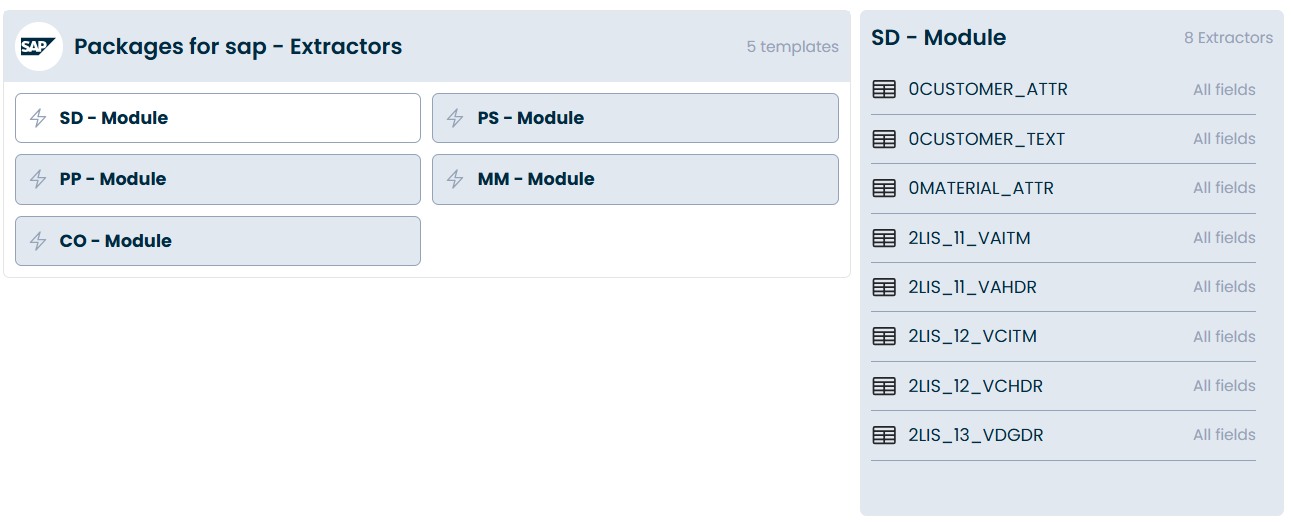 Elegir el Módulo de SAP