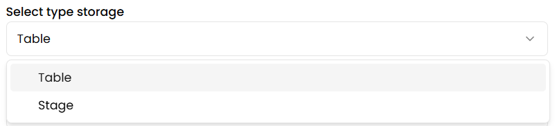 Configurar el Tipo de Almacenamiento