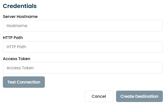 Databricks credentials