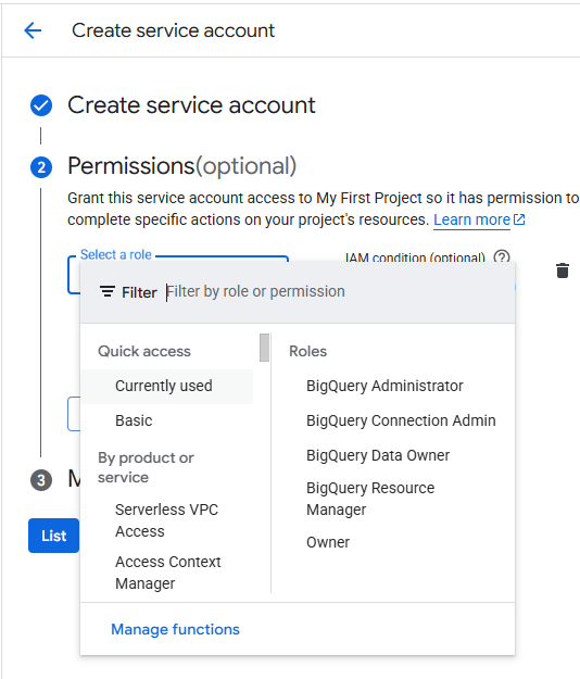 Assign role