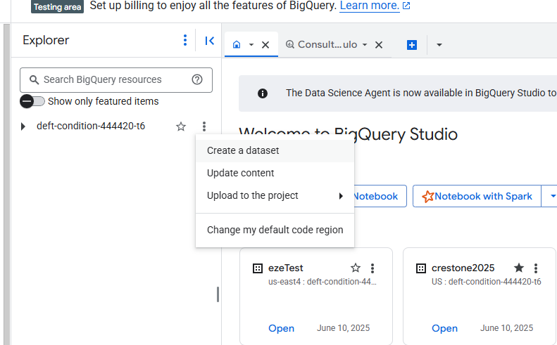 Create dataset
